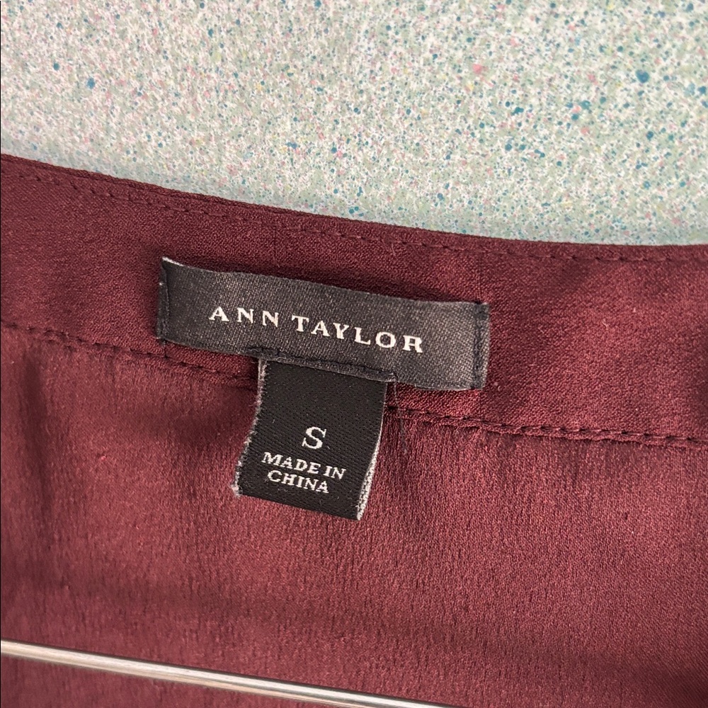 Ann Taylor Deep Red Skirt